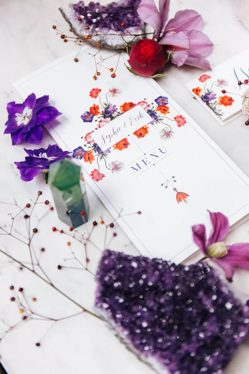 5 Tips for a Gemstone Themed Bridal Table Marginpar